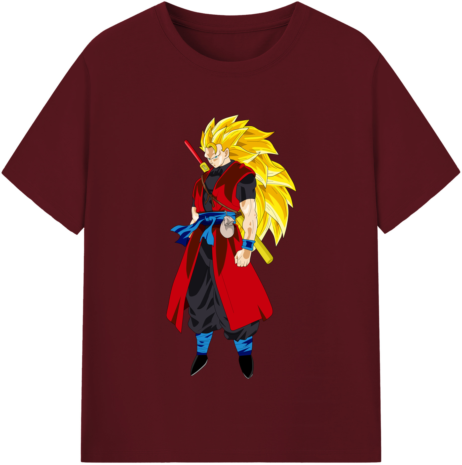 （画像用） ドラゴンボール トランクス（Torankusu）DRAGON BALL Trunks 綿100％半袖Tシャツ（フロントプリント）